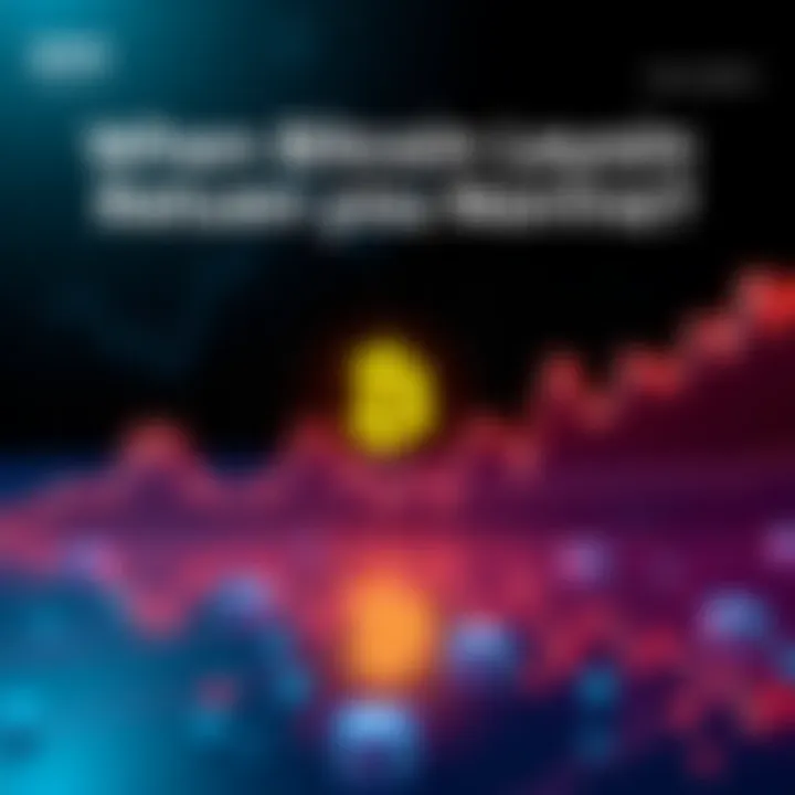 A simple line graph showing fluctuations in Bitcoin prices over time