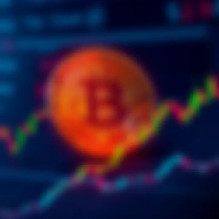 A chart showing fluctuating Bitcoin prices with a focus on recent highs and lows, symbolizing market uncertainty.