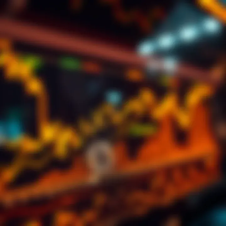 Bitcoin price chart A fluctuating Bitcoin price chart showing sharp rises and falls reflecting recent market volatility