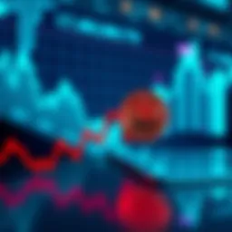 Bitcoin Price Decline Graph A graph showing the recent decline in Bitcoin prices with a red downward trend line.