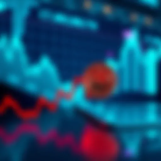 Bitcoin Price Decline Graph A graph showing the recent decline in Bitcoin prices with a red downward trend line.