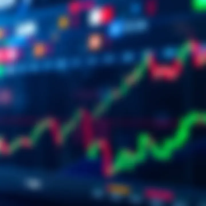 Chart showing Bitcoin's price movements with a downward trend towards $35,000