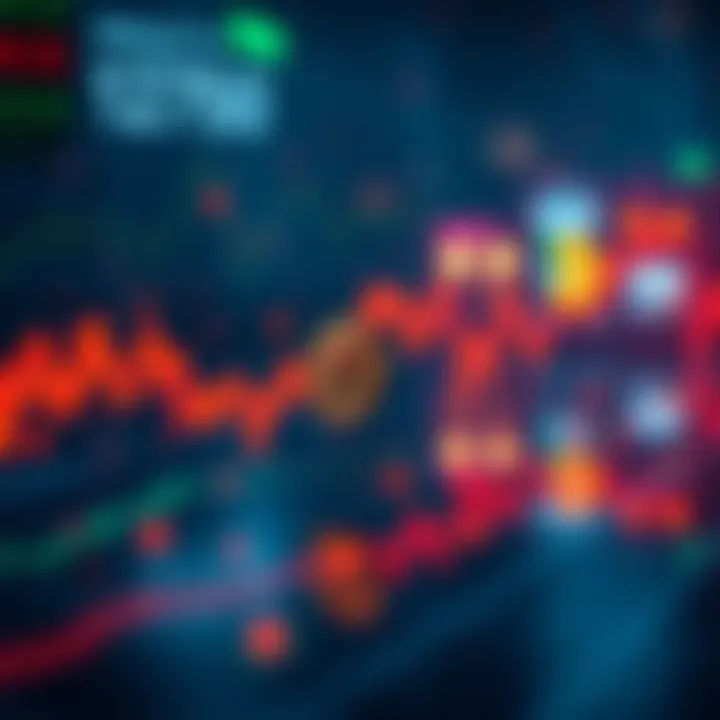 Graph showing Bitcoin price falling sharply over time