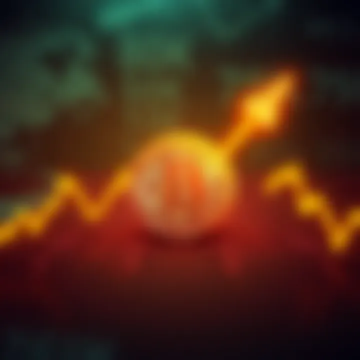 A chart showing Bitcoin's price rise to 80K and subsequent drop to 79K, with a background of news headlines about missile reports.