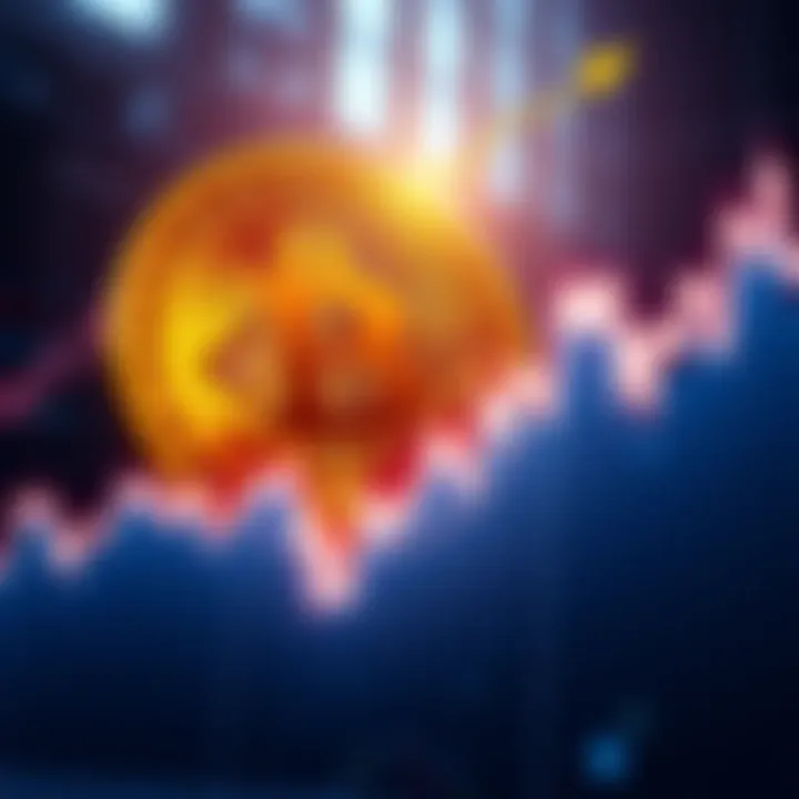 A graph showing Bitcoin's price changes resembling the ups and downs of penny stocks, illustrating market volatility.