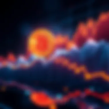 Graph showing Bitcoin's price trend with a predicted drop to €50,000 and potential recovery