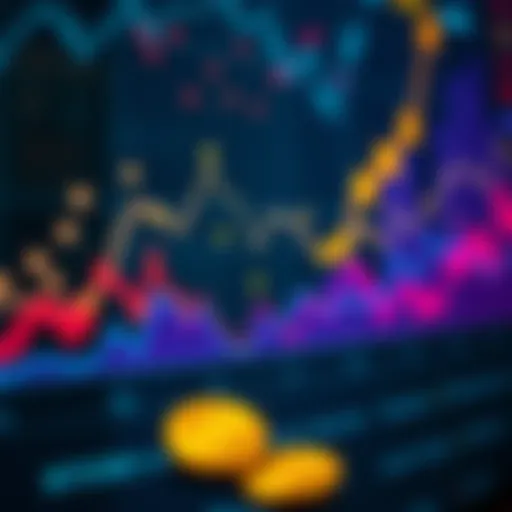 Bitcoin Price Movement A chart showing fluctuating Bitcoin prices and volatility trends for 2026, with arrows indicating possible price changes.