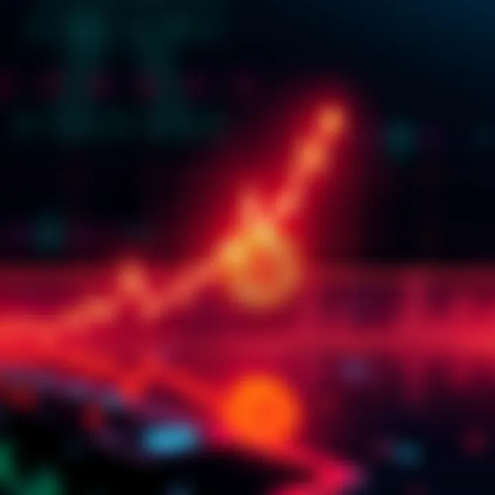 Graph showing Bitcoin price trends with upward movement and hints of reaching between 70k and 80k