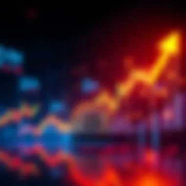 A graph showing Bitcoin price trends with a downward arrow indicating a potential drop by 2026