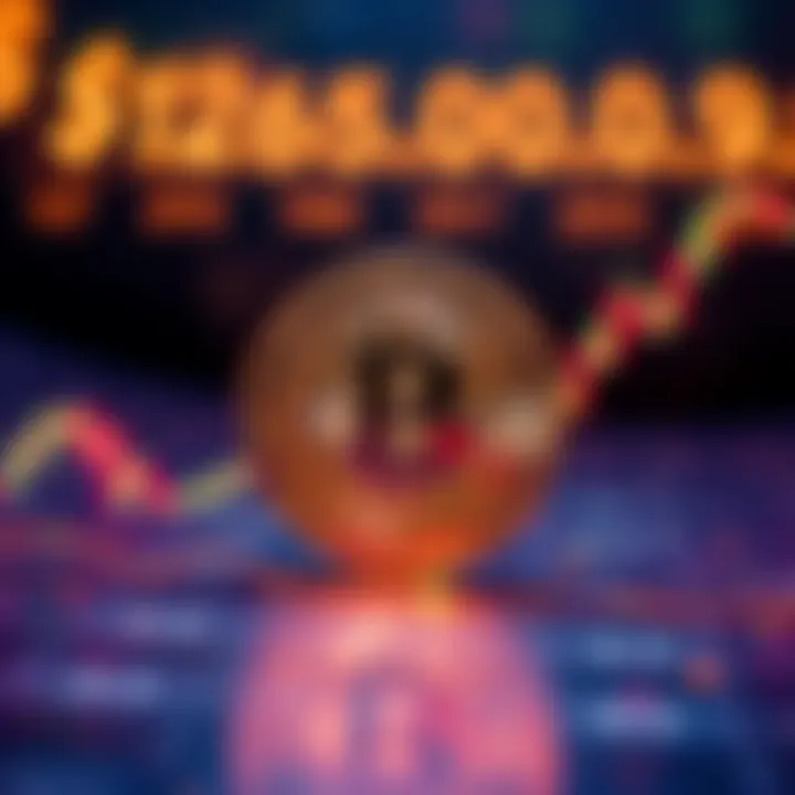 Bitcoin symbol with a graph showing price surge to 126,000