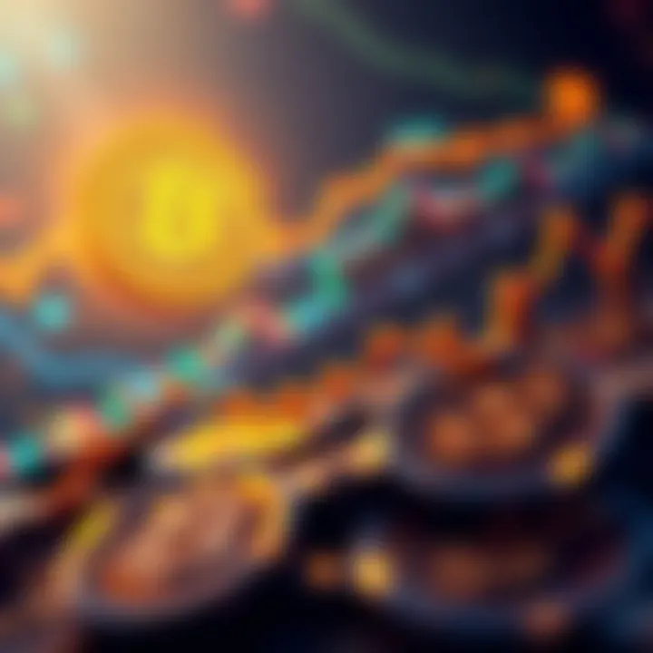 Bitcoin logo with a rising graph and dollar signs in the background, symbolizing the increase to $81,000 and new dividend strategy