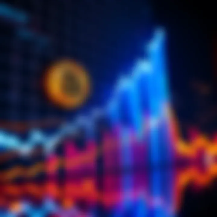 A graph showing Bitcoin's price climbing upwards after the approval of the CLARITY Act, reflecting a bullish trend in the market.