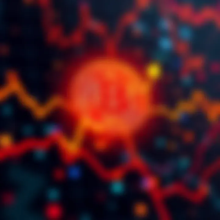 A graphic showing a rising Bitcoin price chart with upward arrows and a glowing Bitcoin symbol in the background.