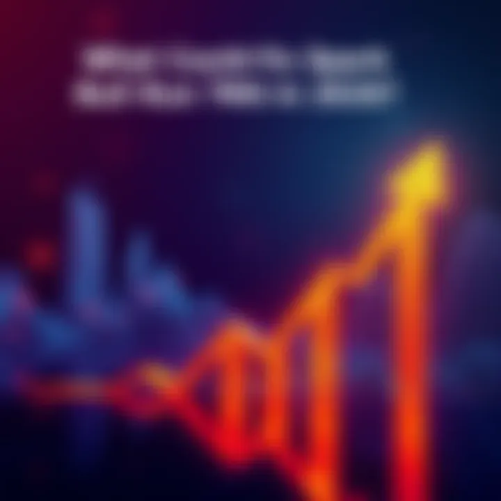 A graph showing Bitcoin price trends with an upward arrow symbolizing potential growth in 2026