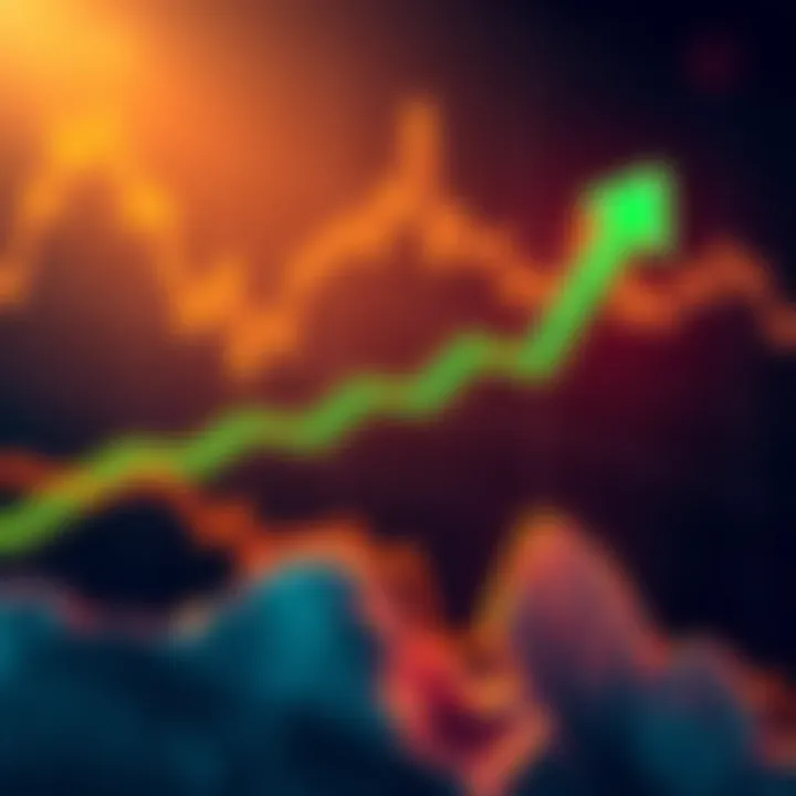 A chart showing Bitcoin price trends moving upward towards $200,000 with a green arrow indicating growth and enthusiasm around the cryptocurrency market.