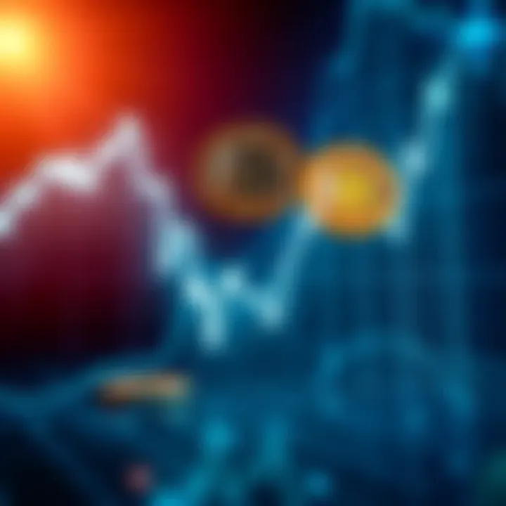 A graph showing Bitcoin prices rising sharply, illustrating the concept of sunk cost fallacy in finance.