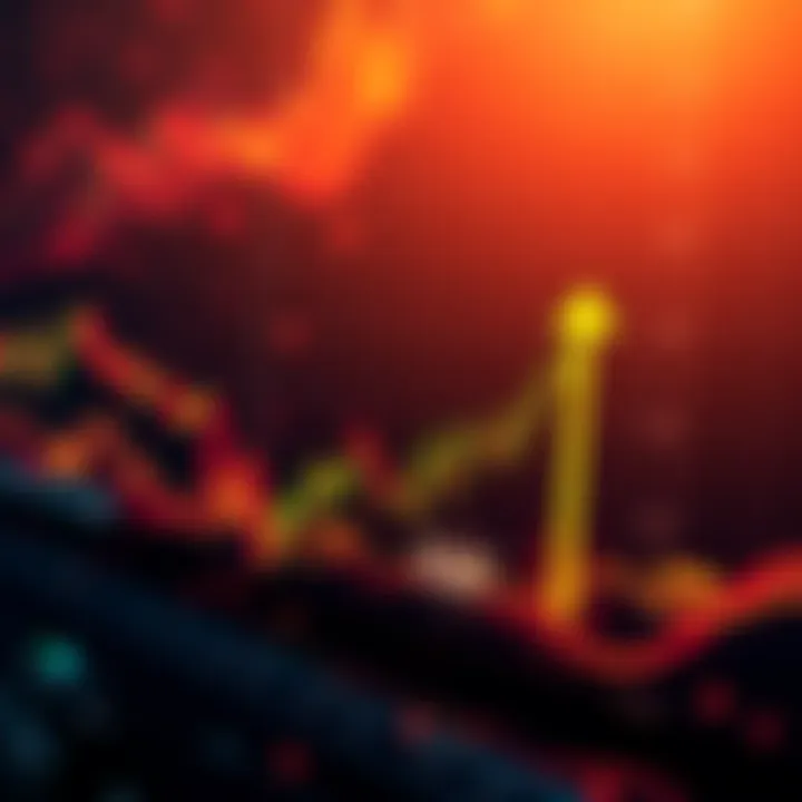 Visual representation of Bitcoin price trends with upward arrows indicating potential surge after retesting previous highs.