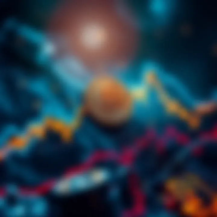 Graph showing Bitcoin's price climbing above $125,000 with concern among investors