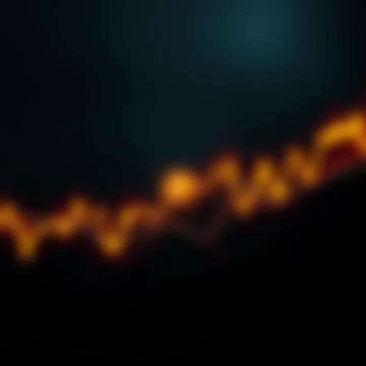 A graph showing Bitcoin's price climbing to $90,000 amidst market uncertainty with a dark background representing fear.