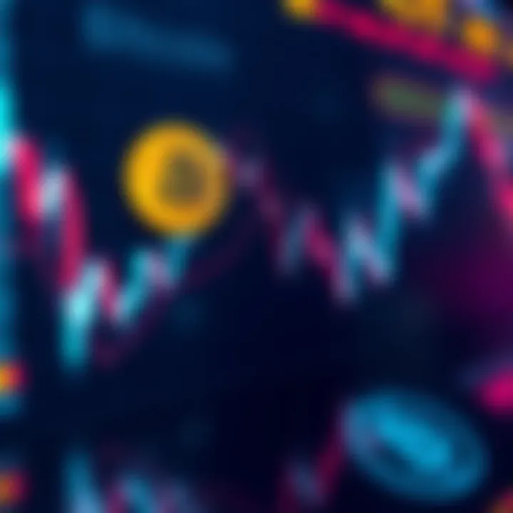 A graph showing Bitcoin's price dropping sharply, representing its volatility