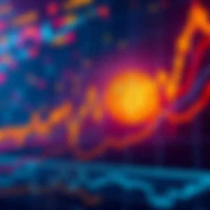 A fluctuating Bitcoin price chart showing sharp rises and drops, illustrating market volatility.
