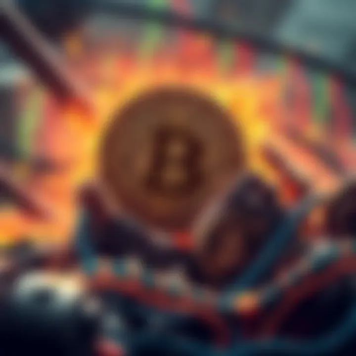 Visual representation of Bitcoin's strength during market chaos, showcasing its defiance against volatility
