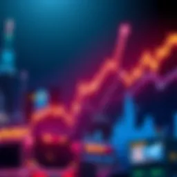 Graph showing Bitcoin price climbing high while CRO's price remains flat amidst market surge