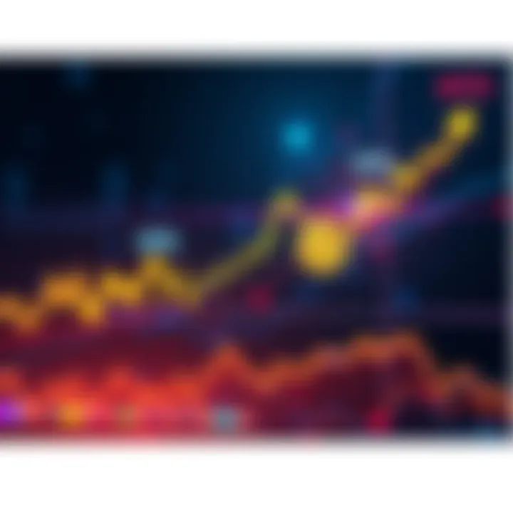 A line graph showing Bitcoin's price rising 8% over six days, with bearish indicators on the side.
