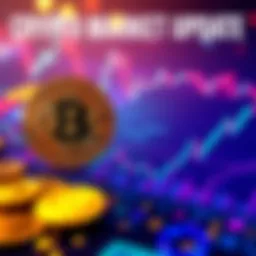 Visual representation of Bitcoin holding strong at $67K and Solana showing a drop of 2.45%, with graphs and currency symbols