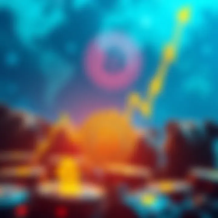 Bitcoin Surges in Value A graph showing Bitcoin's price rising sharply, with bears looking surprised in the background.