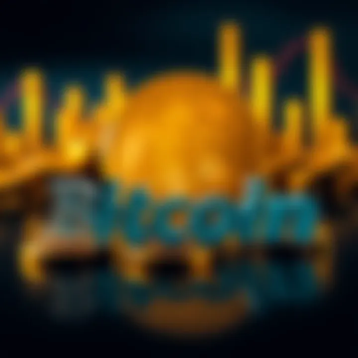 Bitcoin Terminology A visual representation showing the words 'Bitcoin' and 'Bitcoins' with a Bitcoin symbol in the background, illustrating the discussion on terminology for Bitcoin amounts less than one.