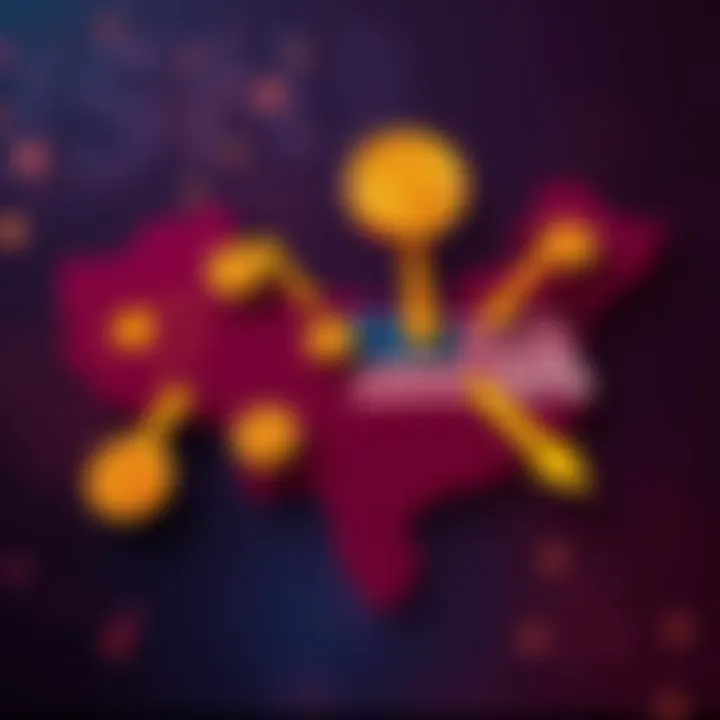 Map showing China and the U.S. with Bitcoin symbols and arrows indicating theft blame