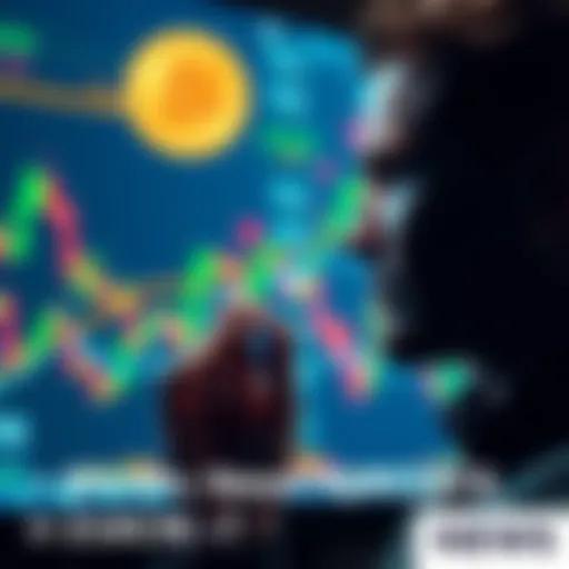 A person contemplating the decision to convert their Bitcoin into ZCash, with cryptocurrency charts in the background.