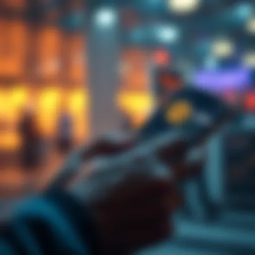 A person using a smartphone to exchange Bitcoin for USDT on a trading platform