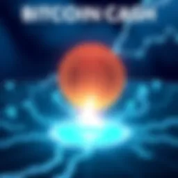 Illustration showing BitcoinCash logo connected to a Lightning Network symbol, depicting larger transactions and payment channels.