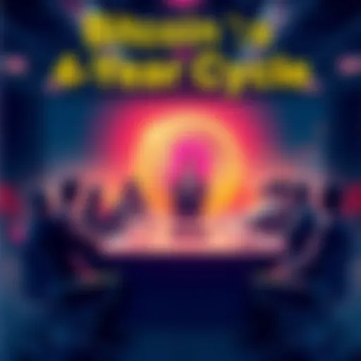 A group of people discussing Bitcoin's market trends and future at a roundtable, highlighting institutional investor influence and public sentiments.