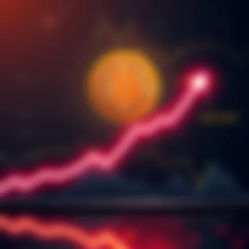 A graphic showing Bitcoin price hitting $65,000 with an upward trend line