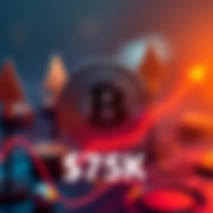 A graphic showing Bitcoin reaching $75,000 with upward trend arrows