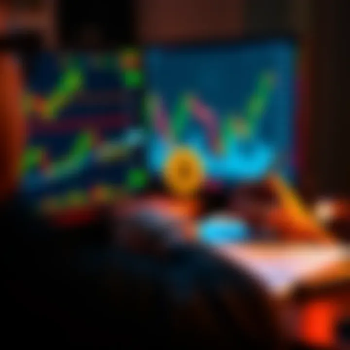 A person analyzing Bitcoin market trends on a computer screen while jotting down notes, symbolizing strategic investment planning.