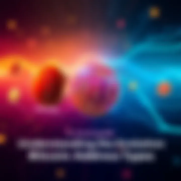 A visual guide to Bitcoin address types Illustration showcasing different Bitcoin address categories with a focus on security and efficiency