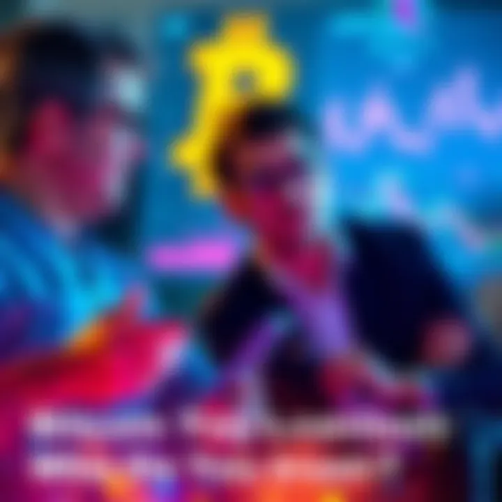 Two bitcoin market analysts discussing data-driven insights