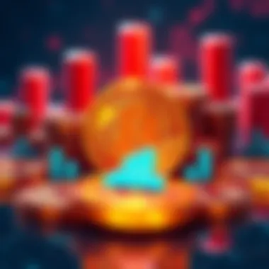 Bitcoin Appreciation A graphic showing Bitcoin symbols with fluctuating price icons, highlighting its value at different price points