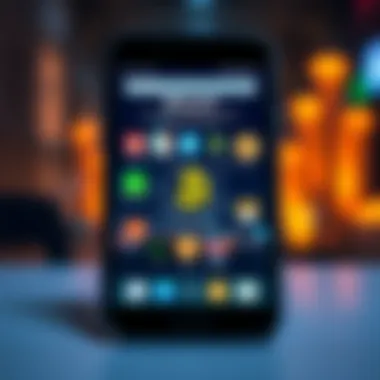 A smartphone screen showing popular apps for Bitcoin transfer and investment management