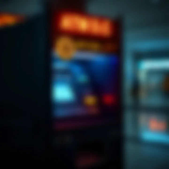 A Bitcoin ATM with a warning sign highlighting scams affecting older adults in Washington, DC.