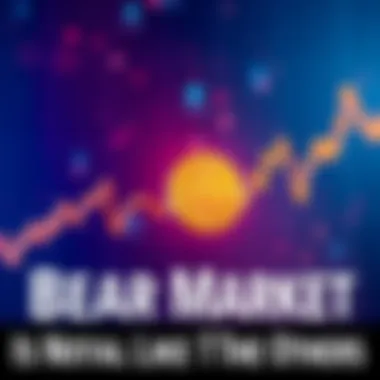 Graph showing Bitcoin price decline with unique markers indicating current bear market traits.
