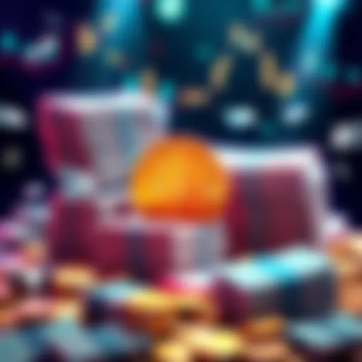 An illustration showing cash stacks with a Bitcoin symbol, representing the sale of Bitcoin holdings for cash.