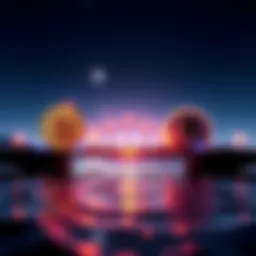 A visual representation showing the Bitcoin and Cardano logos connected with a bridge symbolizing FluidTokens' Bifrost, illustrating their collaboration in DeFi.