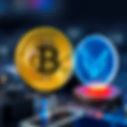 Visual representation of Bitcoin logo transferring to Cardano logo without bridges or trust layers