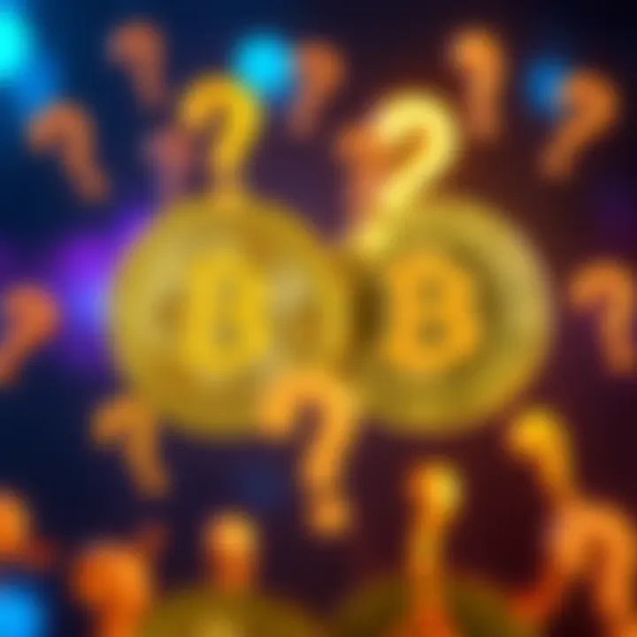 Bitcoin Cash and BSV symbols with question marks Bitcoin Cash and Bitcoin SV logos surrounded by question marks, representing confusion among Bitcoin maximalists.