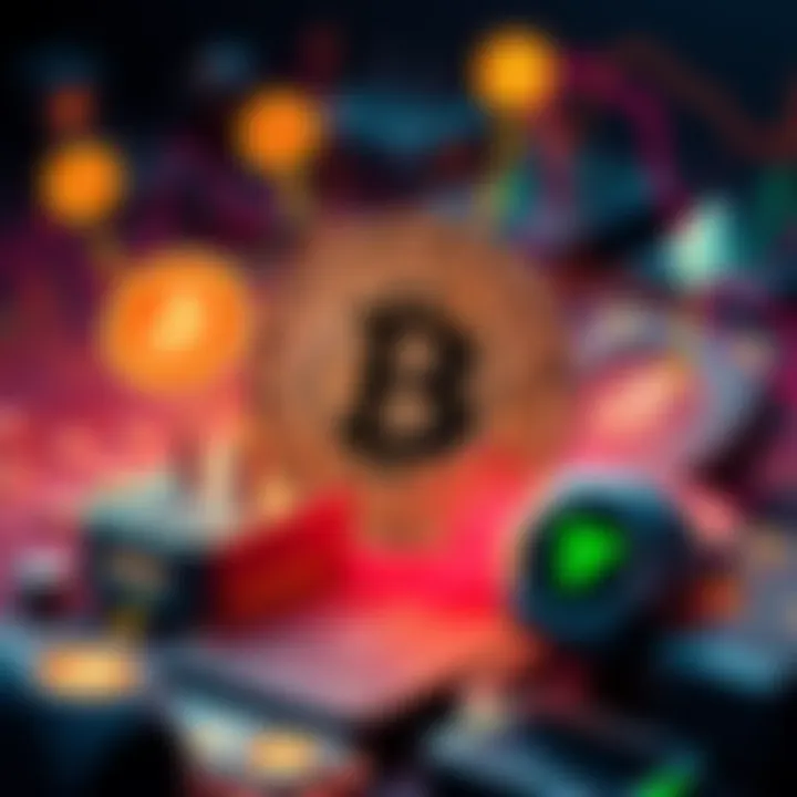 Concept image of Bitcoin Cash integrating Tailstorm upgrade and Blitz hardware, featuring graphics of cryptocurrency symbols and tech devices